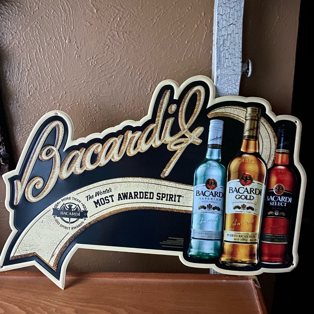 Metal Barcardi Sign